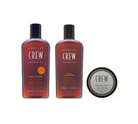 American Crew Daily Moisturizing Shampoo 450ml, Conditioner 450ml and Grooming Cream 85g