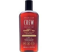 American-Crew Hair,-body-face Hair-care-body-care3-in-1 Ginger + Tea Shampoo, Conditioner and Body Wash