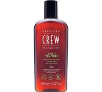 American-Crew Hair,-body-face Hair-care-body-care3-in-1 Tea Tree Refreshing Shampoo, Conditioner and Body Wash