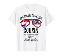American Croatian Cousin Croatian Heritage Value Graphic T-Shirt