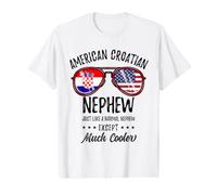 American Croatian Nephew Croatian Heritage Value Graphic T-Shirt