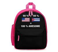 American Cuba Awesome Flag Travel Backpack 13" Laptop Backpack Work Bag Daypack Pink-style