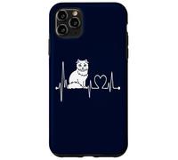 American Curl Cat Heartbeat EKG Funny Cats & Kitten Lovers Case for iPhone 11 Pro Max