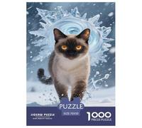American Curl Jigsaw Puzzles Puzzles for Adults Kids. 1000 Pieces Great Gifts Challenge Toy Educational Games Home Decoration for Educational Games Gifts 70x50cm/1000pcs