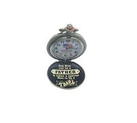 American Dad Approved Railroad Train Pocket Watch"Any Man Can be a Father It Takes a Special Man to be a Dad"