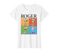 American Dad Roger Disguises Pop Art Cartoon T-Shirt, Women, White, Large
