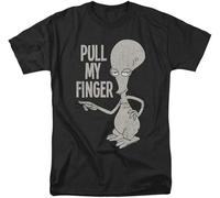 American Dad Roger Pull My Finger Adult Shirt Men Black Tshirt Summer Fashion Male Tee-Shirt Cotton Tops sbz5384