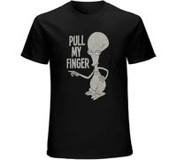 American Dad Roger Pull My Finger Licensed Adul Men Summer Fashion Male Tee-Shirt Cotton Tops Short Sleeve T-Shirt Black