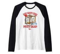 American Dad Who Wants Some Potato Salad Roger Cartoon Raglan Baseball Tee