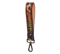 American Darling Hand Tooled Genuine Leather Handle Strap for Wristlet Bag Phone Wrist Keychain Wallet Purse Clutch Cellphone