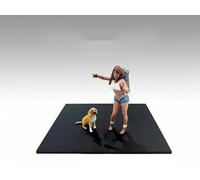 AMERICAN DIORAMA 1/18 18705 Hitch & Dog Figure Set Diorama Figure Series - 707 Diecast Model Car