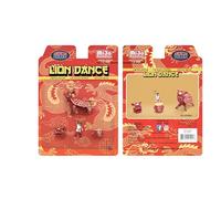 American Diorama 1:64 Figure Set Chinese New Year CNY Lion Dance (Set 1) Metal Figure Set