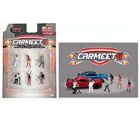 American Diorama Car Meet 4 1:64 Metal Figures Set AD-76507MJ (6 Figures)