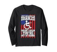 American Disabled Veteran Funny Handicap Veteran Long Sleeve T-Shirt