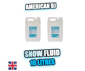 American DJ 10L Snow Juice - Snow Machine Fluid for Fake Snow & Winter Effects