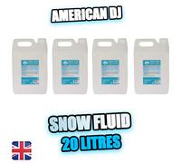 American DJ Snow Fluid 20L (4x5L) Snow Machine Liquid for Fake Snow Effects