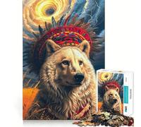 American Dog Adult Jigsaw1000 Pieces Memory Skill Fun Stable Fit No Shifting Parts Compact Fun for Family Game Time (38x26cm)