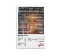 American Dream Album Cover Poster Music Tracklist Wall Art Home Decor 24x36inch(60x90cm)