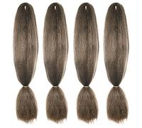 American Dream Brilliant Jumbo Kanekelon Braid for Hair Weaves, Dreads and Avant Garde Creative Styling, Golden Brown, Pack of 4