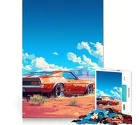 American Dream Car 1000 Piece Jigsaws for Adults Brain Training Fun Clean Cut Sturdy Components Calming Mental Break Activity (50x75cm)