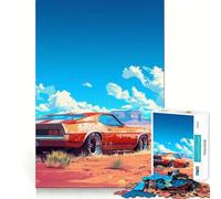 American Dream Car Adults 1000 Piece Jigsaw Puzzle Focus Memory Game Zero Gap Compact Fun for Family Game Time (38x26cm)