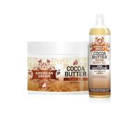 American Dream Cocoa Butter Skincare Set, Body Cream 500ml and Body Oil 200ml, with Vitamin E & Aloe for Dry to Extra Dry Skin