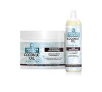 American Dream Coconut Body Care Duo, Body Cream 500ml and Body Oil 200ml, Intensely Nourishing with Cocoa Butter and Vitamin E