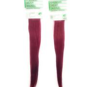 American Dream Human Hair Clip In Extension 18" Long Color 530 - Deep Maroon/Red - 2 Pack Offer