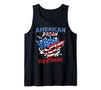 American Dream Nightmare Sarcasm American Funny 4th of July Tank Top