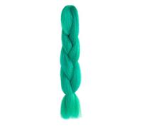 American Dream Premium Kanekelon Braid for Hair Weaves, Dreads and Avant Garde Creative Styling, Light Green and Dark Blue Mix
