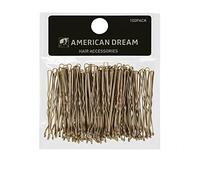 American Dream Wavy Bobby Pins, Blonde 2-inch/ 5 cm - Pack of 100
