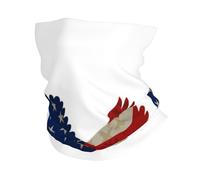 American Eagle And Flag Print Windproof Neck Gaiter, Warmer Scarf Breathable Half-Face Mask Ski Mask Unisex For Outdoor