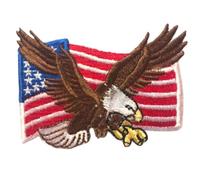 American Eagle Flag Art Jeans hat Jacket Clothing Badge Iron on Sew on Embroidered Patch appliqué