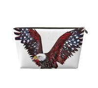 American Eagle Flag Printed Travel Toiletry Bag - Handbag Organizer, Purse Organiser Insert Handbag,Inner Storage Bag in Bag with Zipper Bag