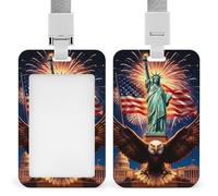 American Eagle ID Badge Holder with Lanyard ID Holder