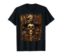 American Eagle Pirate Skull Art T-Shirt