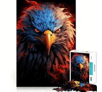 American Eagle Pride Fire 1000 Jigsaw Puzzle Cognitive Fun Play Clean Cut Sturdy Components Quiet Time Mind Exercise at Home (38x26cm)