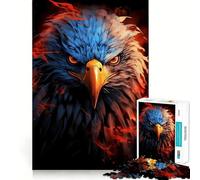 American Eagle Pride Fire 1000 Piece Jigsaw Puzzles Memory Train Fun Smooth Burr Free Surface Entertaining Challenge for Spare Time (38x52cm)