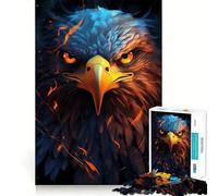 American Eagle Pride Fire 1000 Piece Teenager Puzzles Cognitive Train Game Zero Gap Compact Fun for Family Game Time (38x26cm)