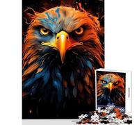 American Eagle Pride Fire Jigsaw for Teenagers 1000 Pieces Stimulate Active Brain And Mind Gentle Relaxing Fun Activity (38x52cm)