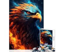 American Eagle Pride Fire Jigsaw for Teenagers 1000 Pieces Stimulate Active Brain And Mind Gentle Relaxing Fun Activity (38x52cm)