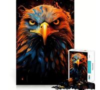 American Eagle Pride Fire Jigsaw for Teenagers1000 Pieces Mental Boost Game Burr Free Clean Cut Pieces Easy to Learn Family Enjoyment (50x75cm)