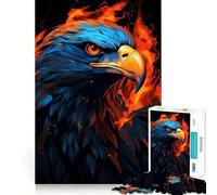American Eagle Pride Fire Jigsaw for Teenagers1000 Pieces Mind Skill Play Laser Cut for Flawless Fit Quiet Time Mind Exercise at Home (38x26cm)