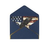 American Eagle Print Greeting Cards with Envelopes for Birthday Anniversary Party and Holiday Greeting