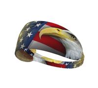American Eagle Printing Full-Print Elastic Exercise Headband, Adjustable Fit Great For Yoga,Hikingâ€‹ Exercise Headband