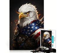 American Eagle Warrior 1000 Piece Jigsaws for Adults Brain Training Fun Clean Cut Sturdy Components Calming Mental Break Activity (38x52cm)