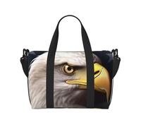 American Eagle Water-Resistant Crossbody Travel Bag, Large Carry-On with Adjustable Strap, Multi-Compartment Weekender for Gym, Travel, Outdoor