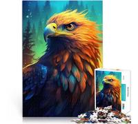 American EaglePuzzle for Adults 1000 Pieces Family Game Stress Reliever Difficult Challenge with Matching Poster and Trivia Sheet 38x26cm