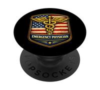 American Emergency Physician Emergentologist ER Doctor USA PopSockets Adhesive PopGrip
