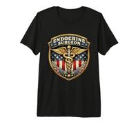 American Endocrine Surgeon Caduceus Badge Endocrinology USA Premium T-Shirt